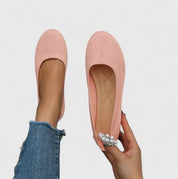 Harriet Lonsdale | Black Knit Ballet Flats with Ergonomic Sole