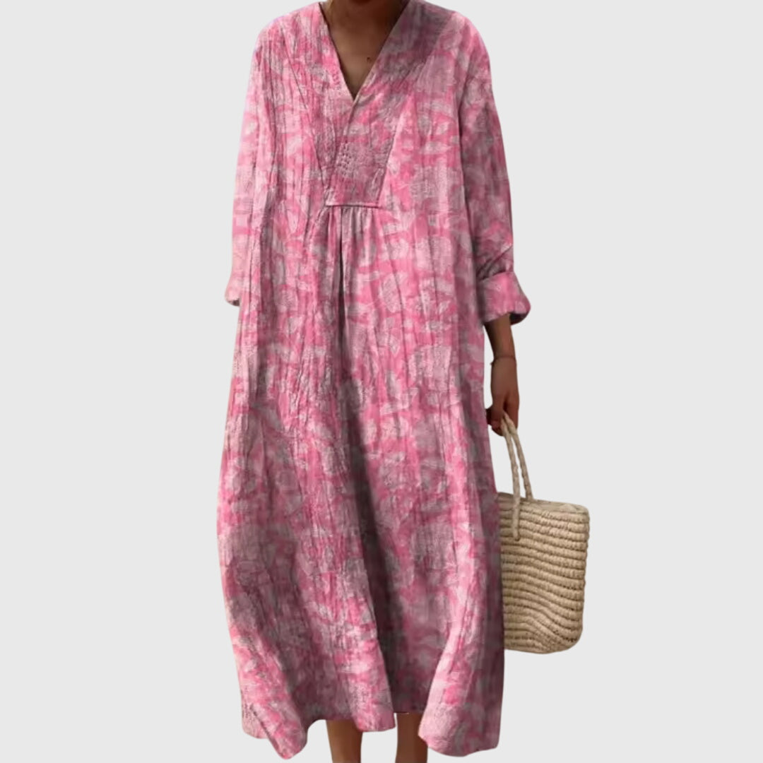 Camille Dutrieux | Colorblock Patchwork Stripe Maxi Dress