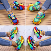 Violette Charpentier | Rainbow Platform Orthopedic Chunky Sneakers