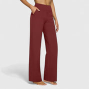 Léontine Beauverne | High-Waist Wide Leg Black Trousers