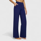 Ophélie Marchand | High-Waist Wide-Leg Trousers in Beige