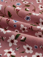 Delphine Ravenscourt | Floral Print Bishop Sleeve Smocked Waist Maxi Dress