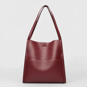 Adrienne Voss | Structured Black Faux Leather Handbag