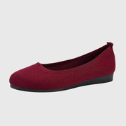 Viviane Lecourbet | Black Knit Ballet Flats with Anti-Slip Sole