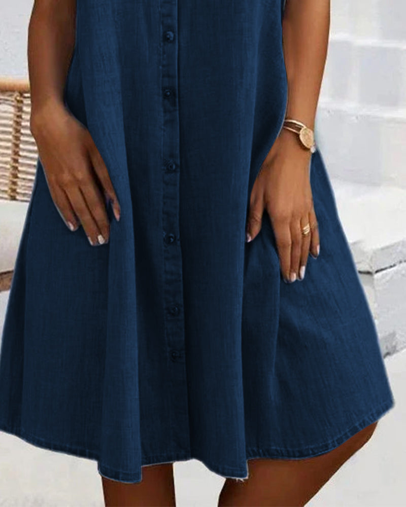 Rosalinde Beauchêne | Lightweight Denim-Look Shirt Dress