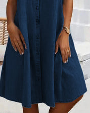 Rosalinde Beauchêne | Lightweight Denim-Look Shirt Dress