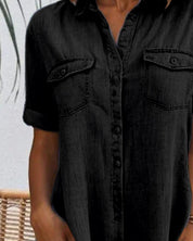 Rosalinde Beauchêne | Lightweight Denim-Look Shirt Dress