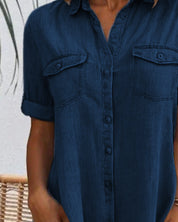 Rosalinde Beauchêne | Lightweight Denim-Look Shirt Dress
