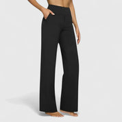 Ophélie Marchand | High-Waist Wide-Leg Trousers in Beige