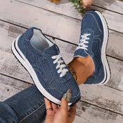 Amélie Fontbrière | Orthopedic Denim Sneakers with Arch Support