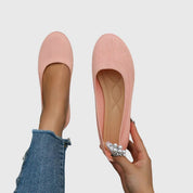 Viviane Lecourbet | Black Knit Ballet Flats with Anti-Slip Sole