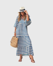 Claribel Ashenton | Green Floral Boho Maxi Dress