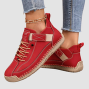 Claudette Fairstone | Orthopedic Sneakers Beige Wide Fit