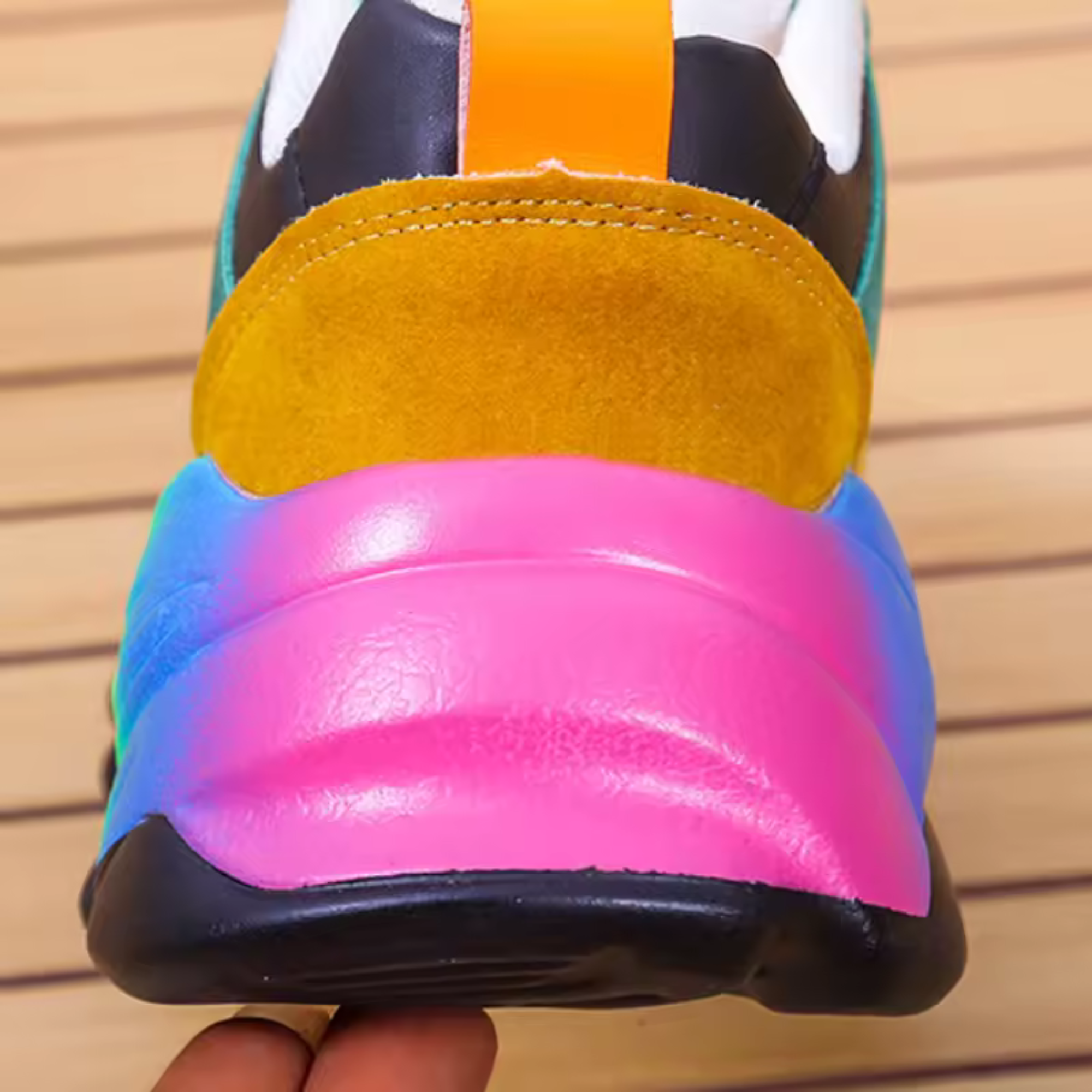 Violette Charpentier | Rainbow Platform Orthopedic Chunky Sneakers