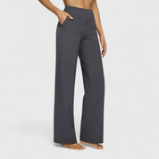 Ophélie Marchand | High-Waist Wide-Leg Trousers in Beige