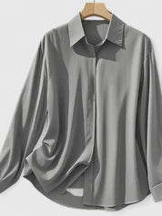 Rosalind Fairverne | White Long Sleeve Button-Down Shirt