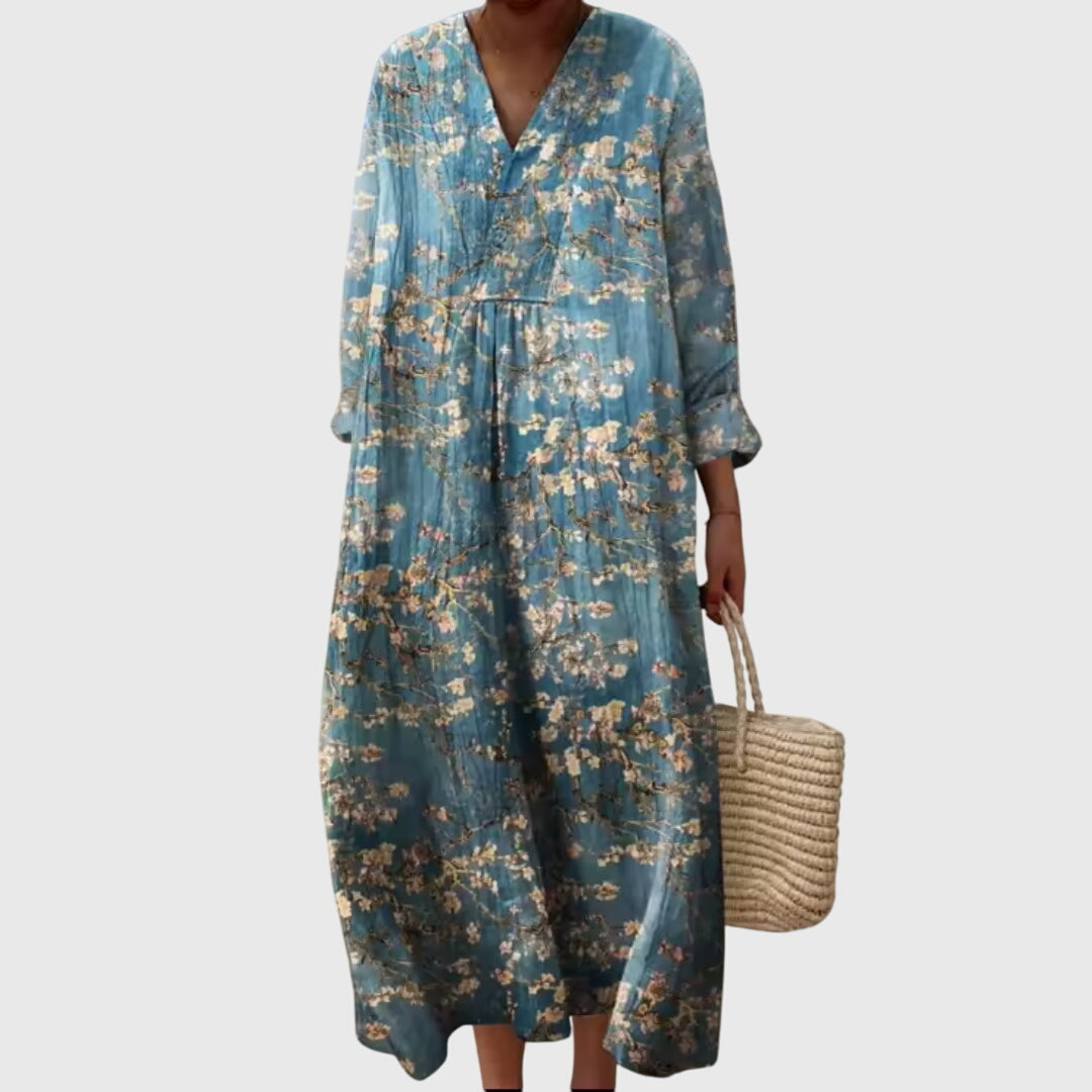 Camille Dutrieux | Colorblock Patchwork Stripe Maxi Dress