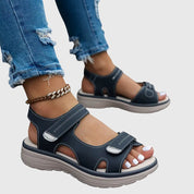 Veronique Ashgrove | Orthopedic Platform Sandals in Taupe