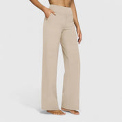 Léontine Beauverne | High-Waist Wide Leg Black Trousers
