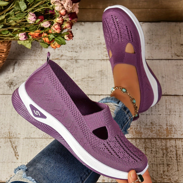 Henriette Vauclaire | Lightweight Knit Slip-On Sneakers for Women