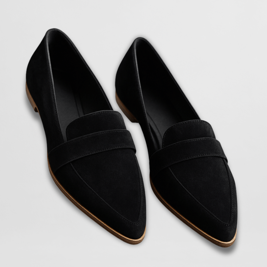 Florianne Kenswick | Orthopedic Soft Suede Loafers in Tan
