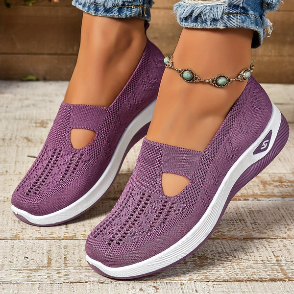 Henriette Vauclaire | Lightweight Knit Slip-On Sneakers for Women