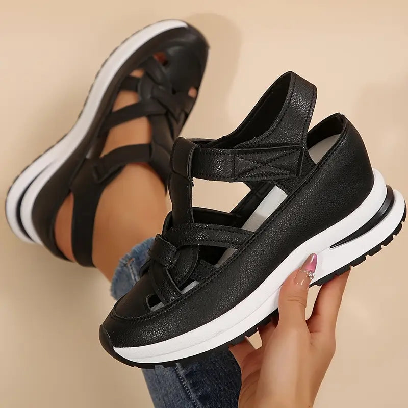Vivienne Stonefort | White Platform Orthopedic Sandals