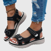 Veronique Ashgrove | Orthopedic Platform Sandals in Taupe
