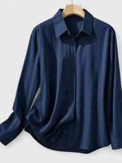 Rosalind Fairverne | White Long Sleeve Button-Down Shirt