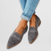 Florianne Kenswick | Orthopedic Soft Suede Loafers in Tan