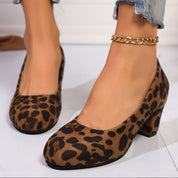 Lucienne Fairvale | Black Suede Block Heel Pumps – Orthopedic Comfort