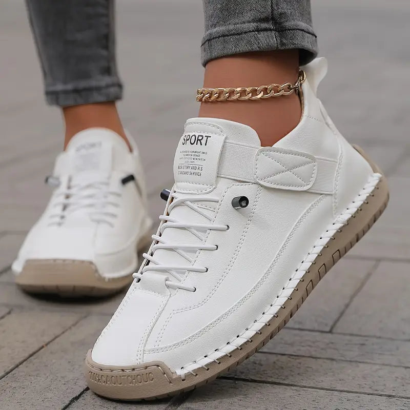 Claudette Fairstone | Orthopedic Sneakers Beige Wide Fit