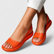 Marianne Bellecourt | Blush Pink Platform Sandals with Slingback