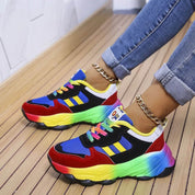 Violette Charpentier | Rainbow Platform Orthopedic Chunky Sneakers