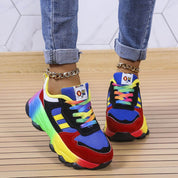 Violette Charpentier | Rainbow Platform Orthopedic Chunky Sneakers