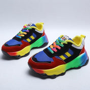 Violette Charpentier | Rainbow Platform Orthopedic Chunky Sneakers