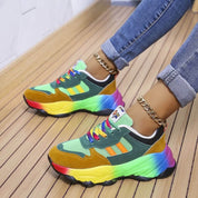 Violette Charpentier | Rainbow Platform Orthopedic Chunky Sneakers