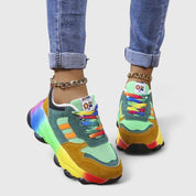 Orlena Fauchette | Rainbow Orthopedic Chunky Sneakers