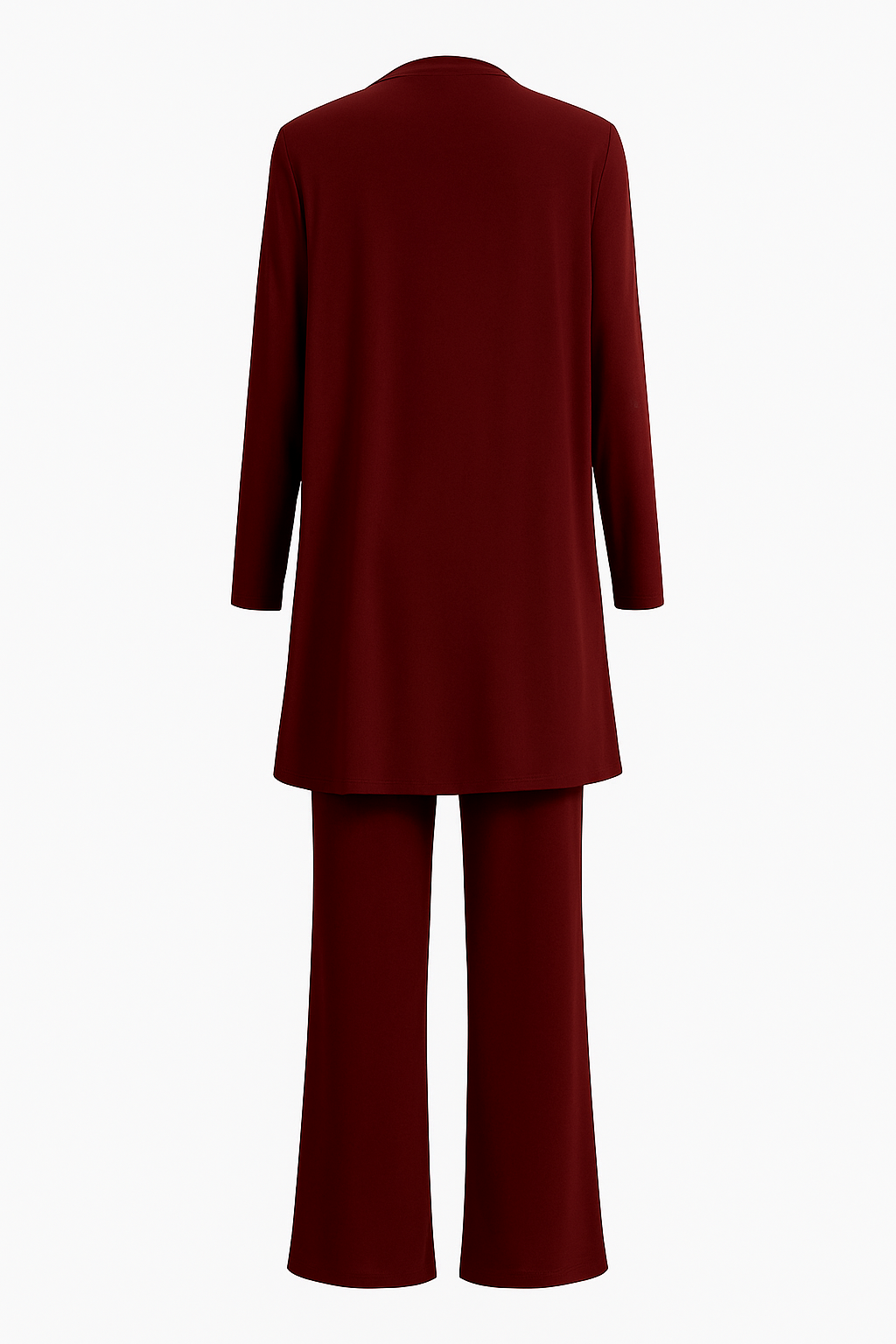 Josephine Hartclair | Women's 3-Piece Cardigan Tank & Wide-Leg Pants Set in Slate Grey