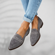 Corinna Ashwell | Black Suede Pointed Toe Loafers