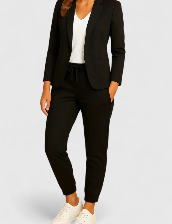 Alexandrine Beaupont | Blue Tailored Blazer & Jogger Co-ord Set