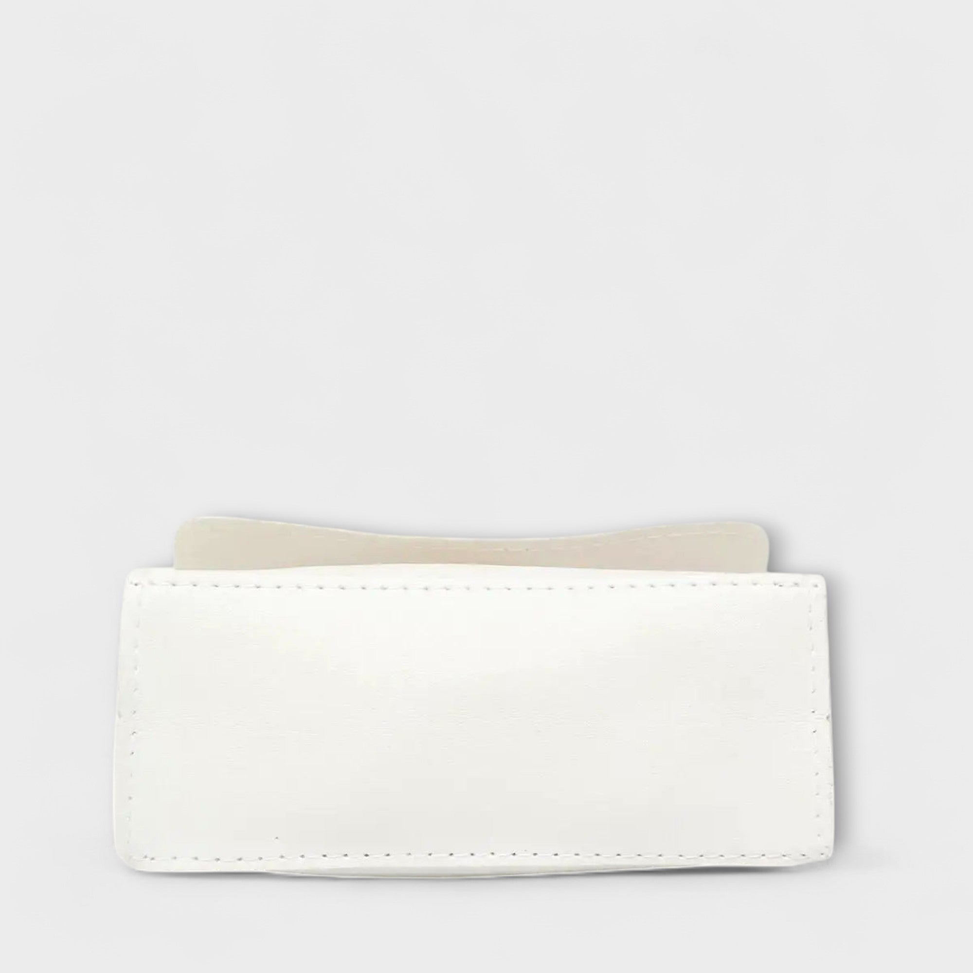 Juliette Moreau | Black Structured Handbag with Scarf Handle & Gold Chain