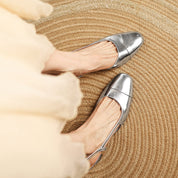 Paulette Ashgrove | Tan Leather Block Heel Slingback