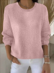 Eleanore Whitcastle | Yellow Crew Neck Knit Sweater