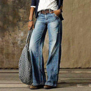 Vivienne Sancombe | High Waist Wide Leg Jeans Retro Flare Denim