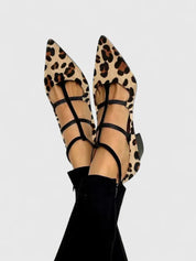 Giselle Thornbury | Black Suede Cutout Low Heel Pumps