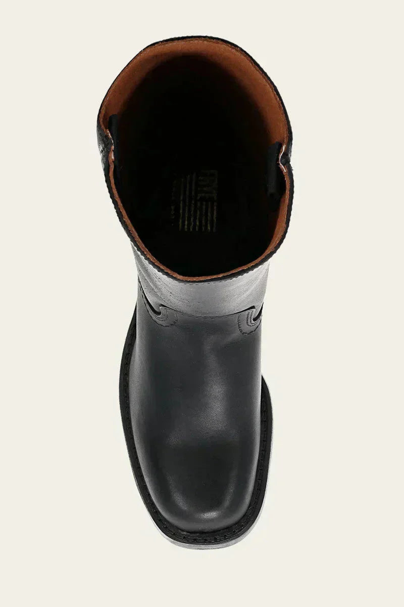 Estelle Vanthorpe | Dark Brown Knee-High Leather Boots Slim Fit