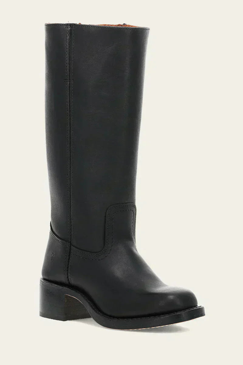 Estelle Vanthorpe | Dark Brown Knee-High Leather Boots Slim Fit