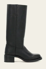 Estelle Vanthorpe | Dark Brown Knee-High Leather Boots Slim Fit