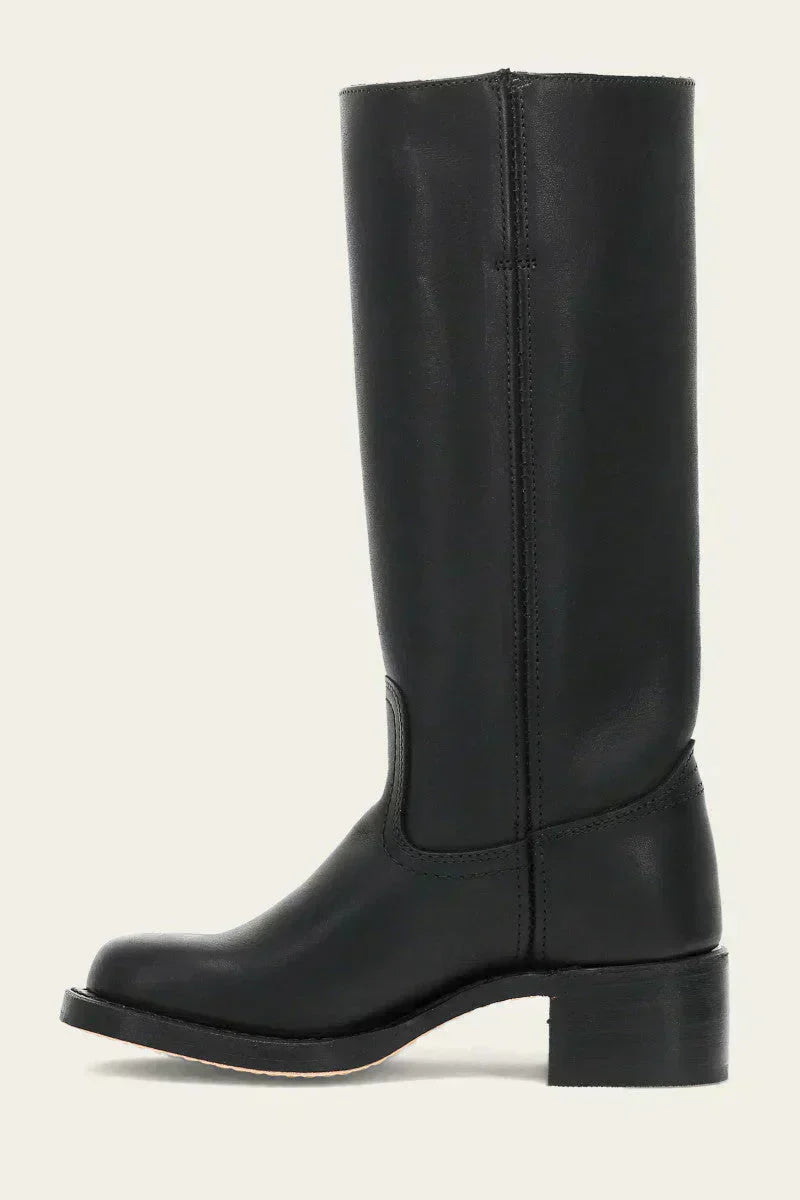 Estelle Vanthorpe | Dark Brown Knee-High Leather Boots Slim Fit